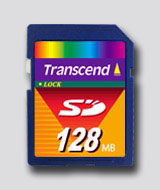 Transcend Secure Digital Card 128Mb (TS128MSDC)